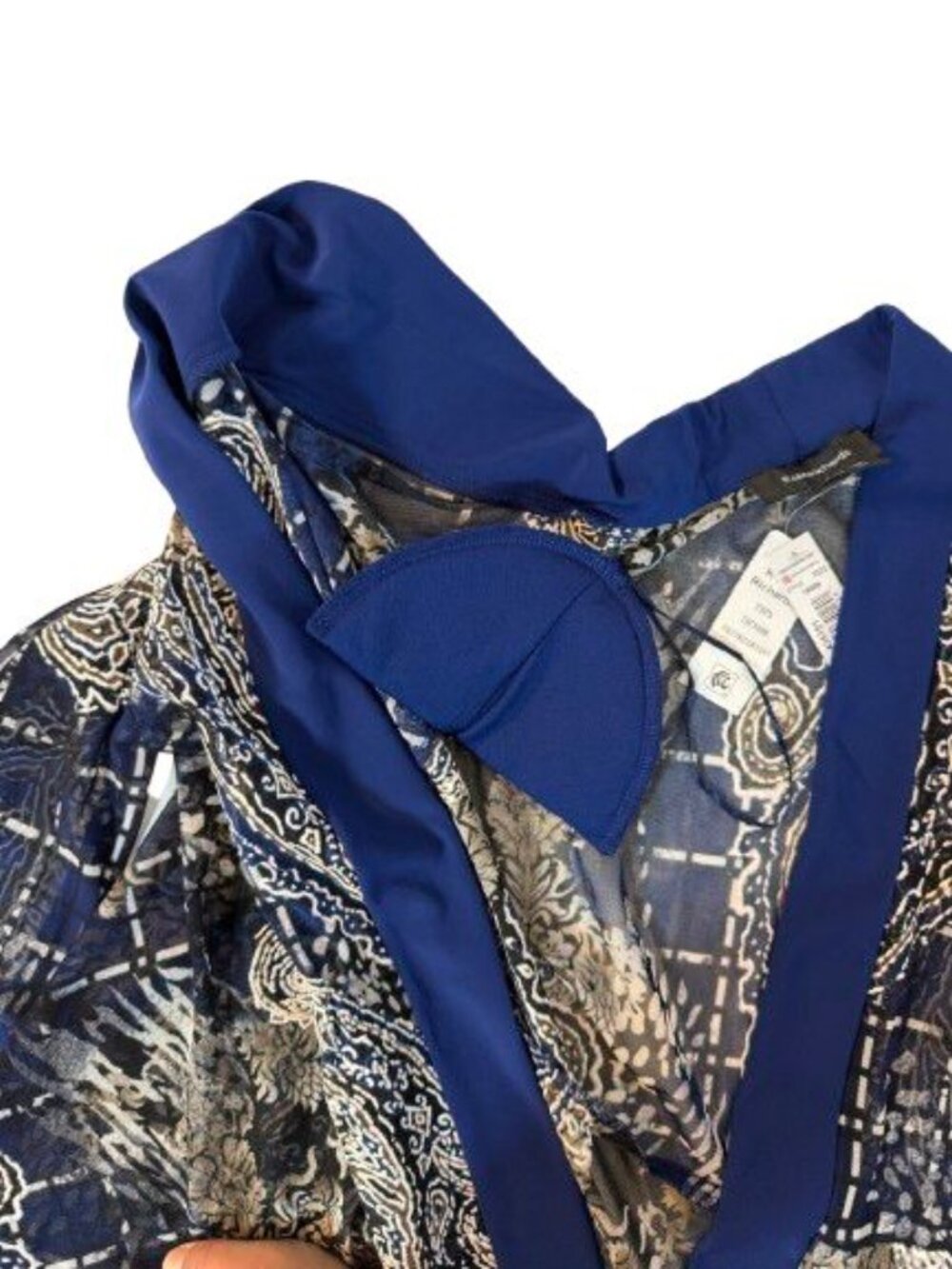 R&M Richards Paisley Open Front Jacket Size 10 NWT Elegant Layering Top - Picture 5 of 10